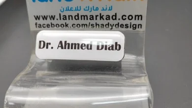 Acrylic Name Tag - metal with print and protect layer