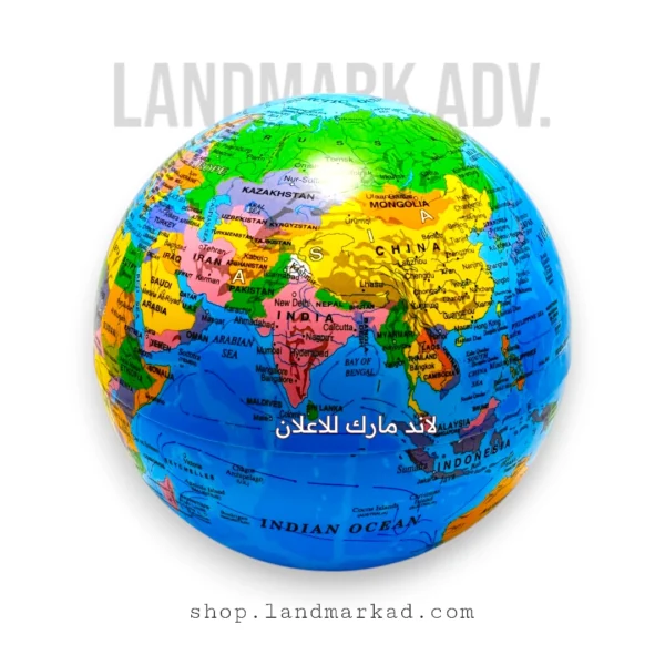 Realistic Animated world globe for decor