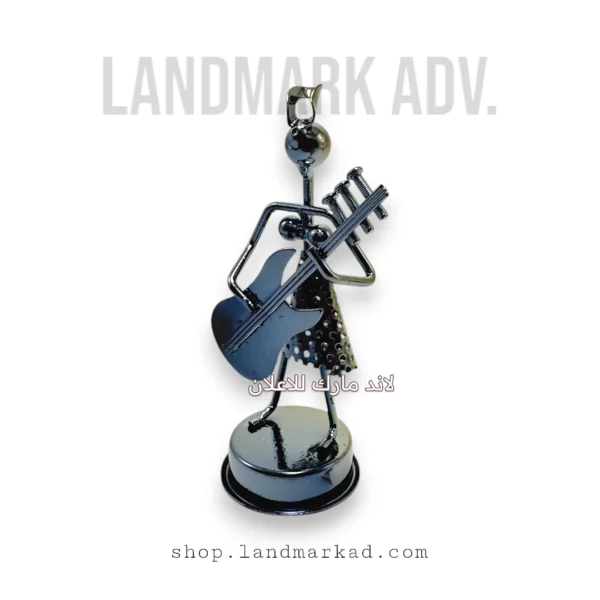 Nuts & Bolts Metal guitar Player Figurine